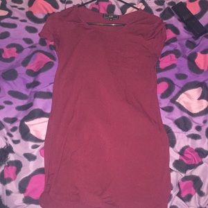 Burgundy dress